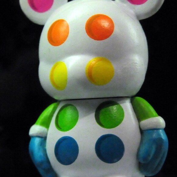 NWOT Rare Disney Vinylmation Series 8 Keychain Goofy's Candy Co Polka Dot - Picture 7 of 7
